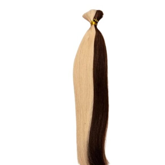 20″ 100 grams,10 Bundles, Human V-Light Bulk Hair Extensions(Loose Hair) #4/613 - Picture 2 of 6